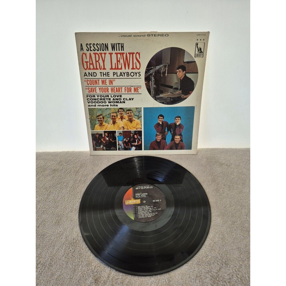 Gary Lewis And The Playboys A Session With Vinyl LP Liberty record LRP-3419 1965